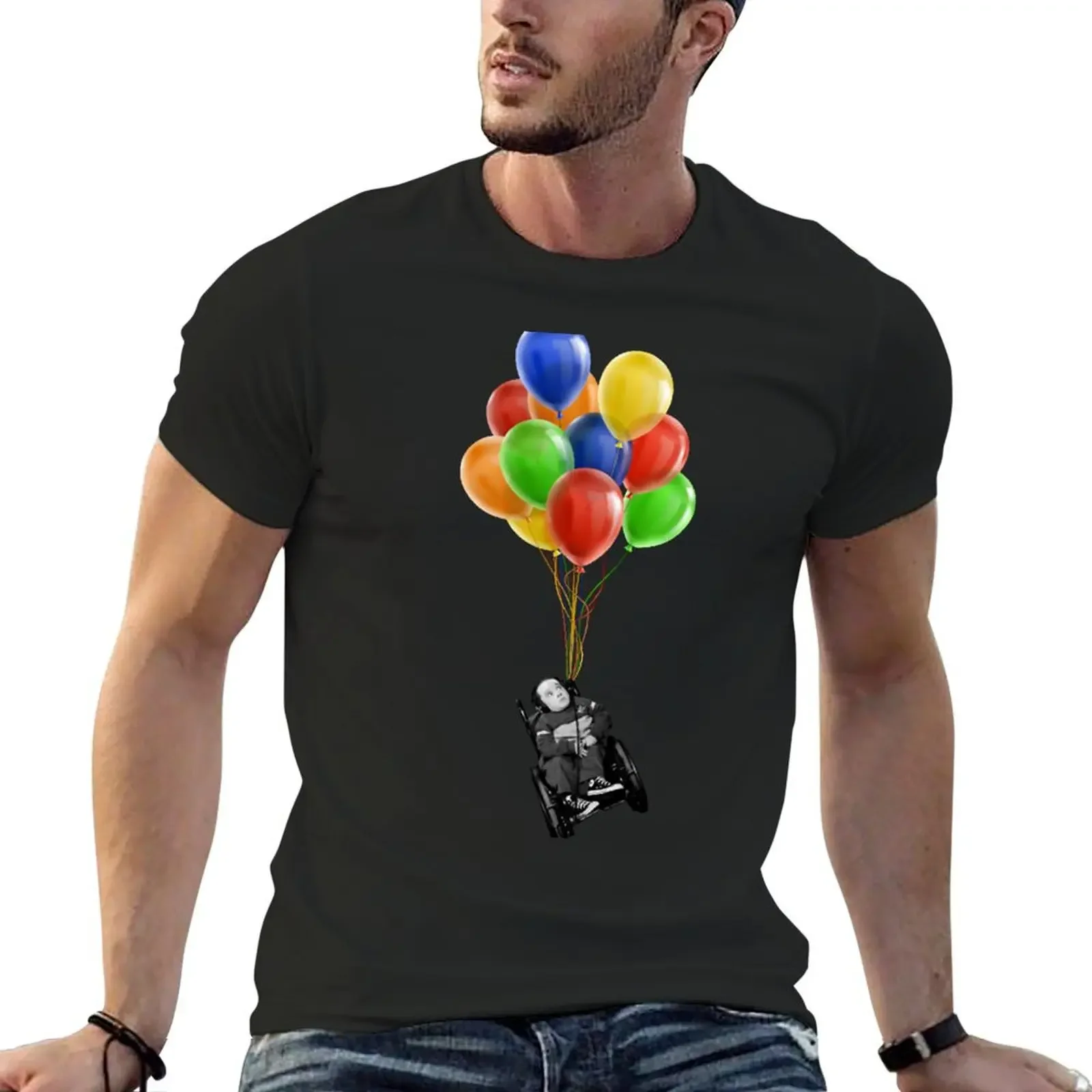 Special and funny Tshirt Eric the Actor Flying with Balloons T-shirt Aesthetic clothing summer clothes Blouse mens workout shirt