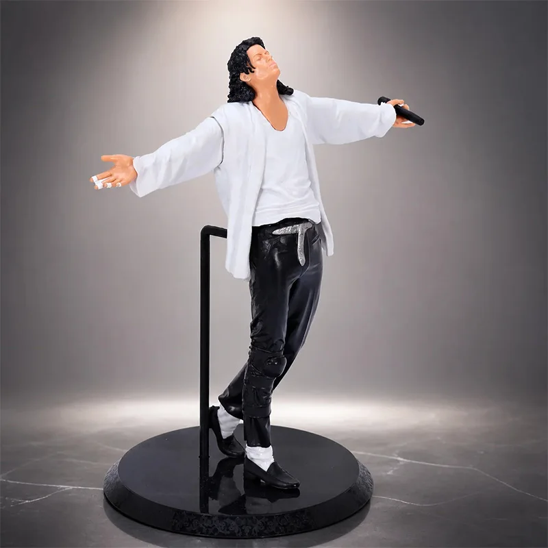 Michael Jackson Smooth Criminal Lean Statue Open Arms Anime Figure Desktop Ornament Collectible Decor Gift for Halloween