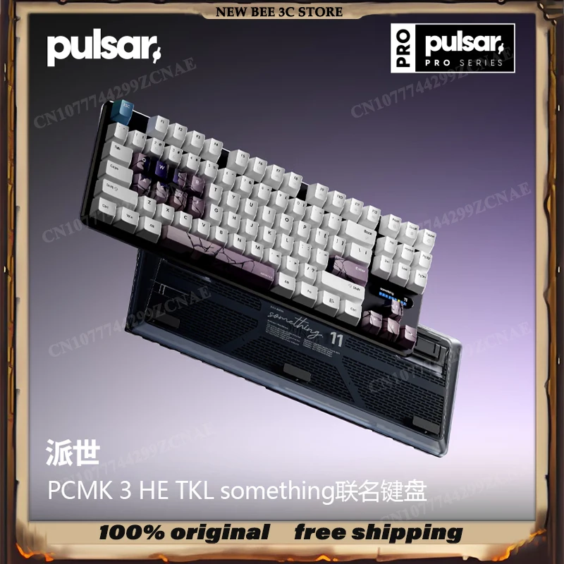 Teclado Mecânico Gamer Pulsar PCMK3 He TKL Something Gaming Limited com Switches Magnéticos, Conexão com Fio e Rapid Trigger 8K