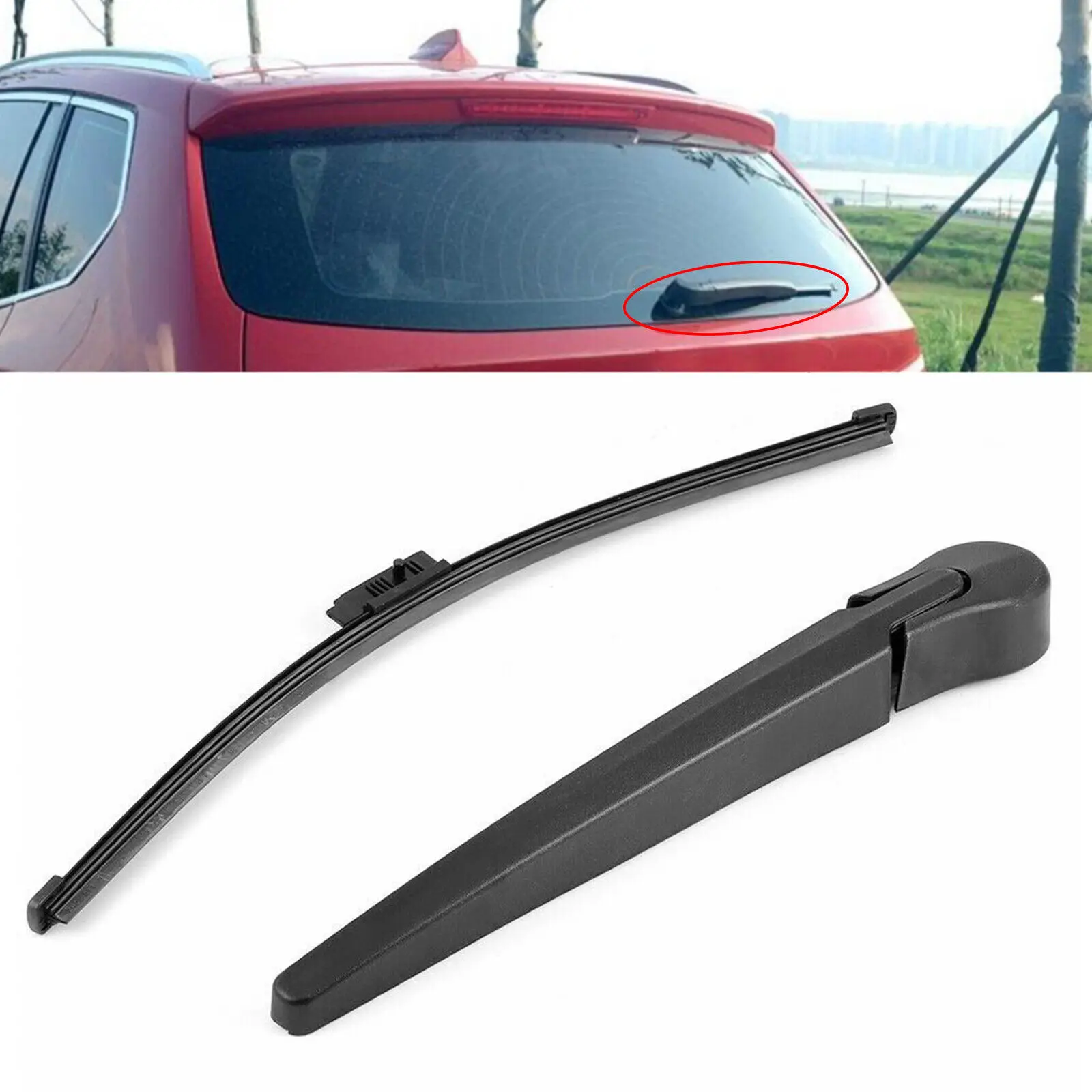 Pára-brisas traseiro janela Wiper braço e lâmina para BMW Série 3, E91 2005-2013, Auto limpadores de pára-brisas e peças