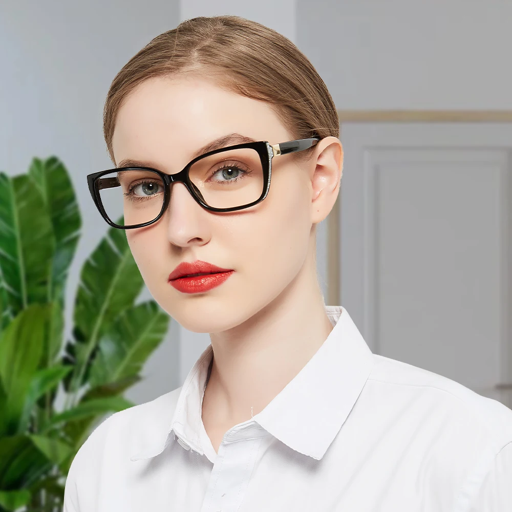 

Large Frame Reading Glasses Women Durable Readers Stylish Comfortable Presbyopia Eyewear Prescription Square Eyeglasses