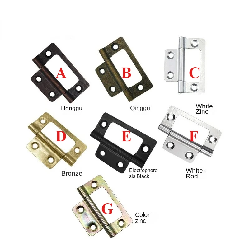 

20 шт. 2-дюймовые двойные складные петли для дверей шкафа, петли-бабочки в европейском стиле, простая установка