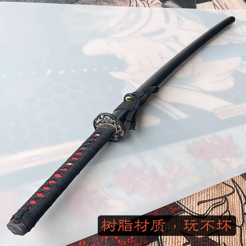 Tatsu Yamashiro wooden Juhe wooden knife with sheath training martial knife toy cos plastic-steel resin fiber