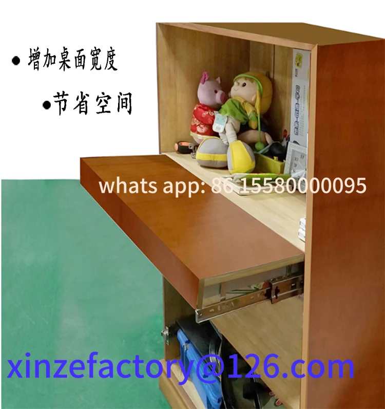 Настраиваемый тяжелый выдвижной всплывающий направляющий кронштейн, поддерживающий кронштейн, мебельная столешница, скрывающий складной лист