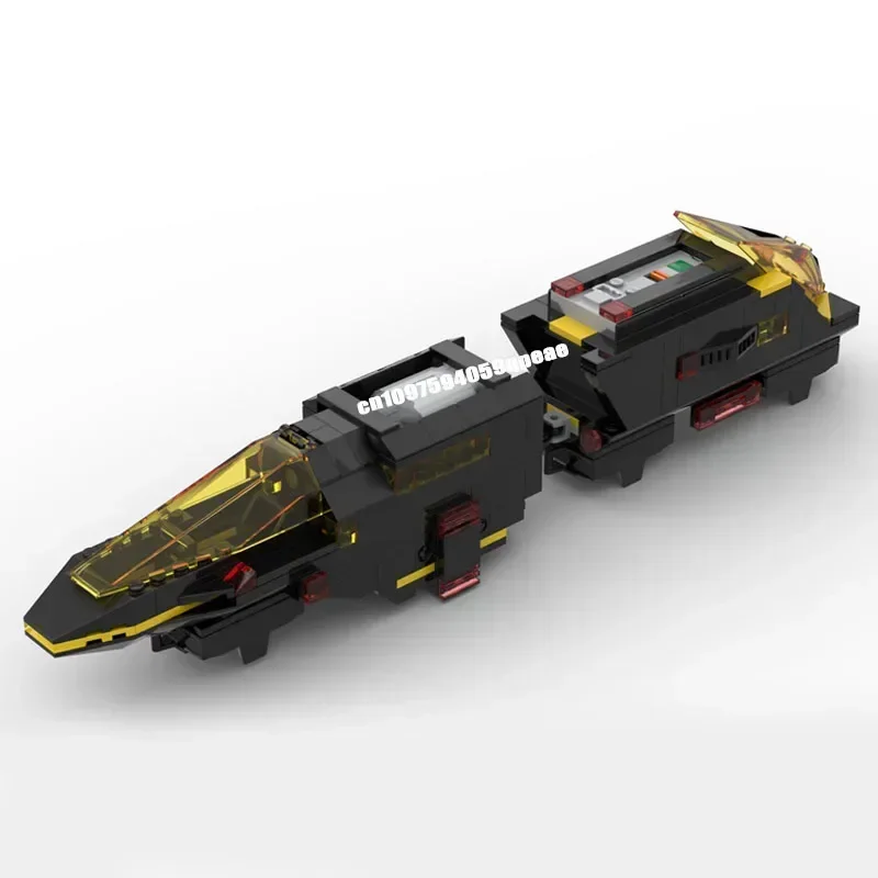 New 317Pcs Popular Space Technology Series Moc Blacktron Monorail Model Custom Puzzle Diy Creative Ideas Kids Toy Birthday Gifts