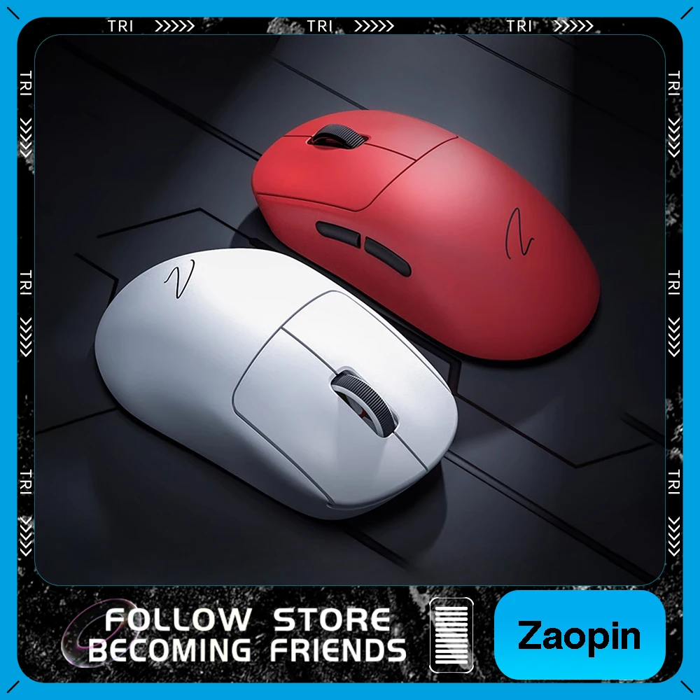 Zaopin Z2 Wireless Mouse Tri-mode Gaming Mouses Bluetooth Paw3395 Lightweight Ergonomics PC Accessory Laptop Office  Mouses