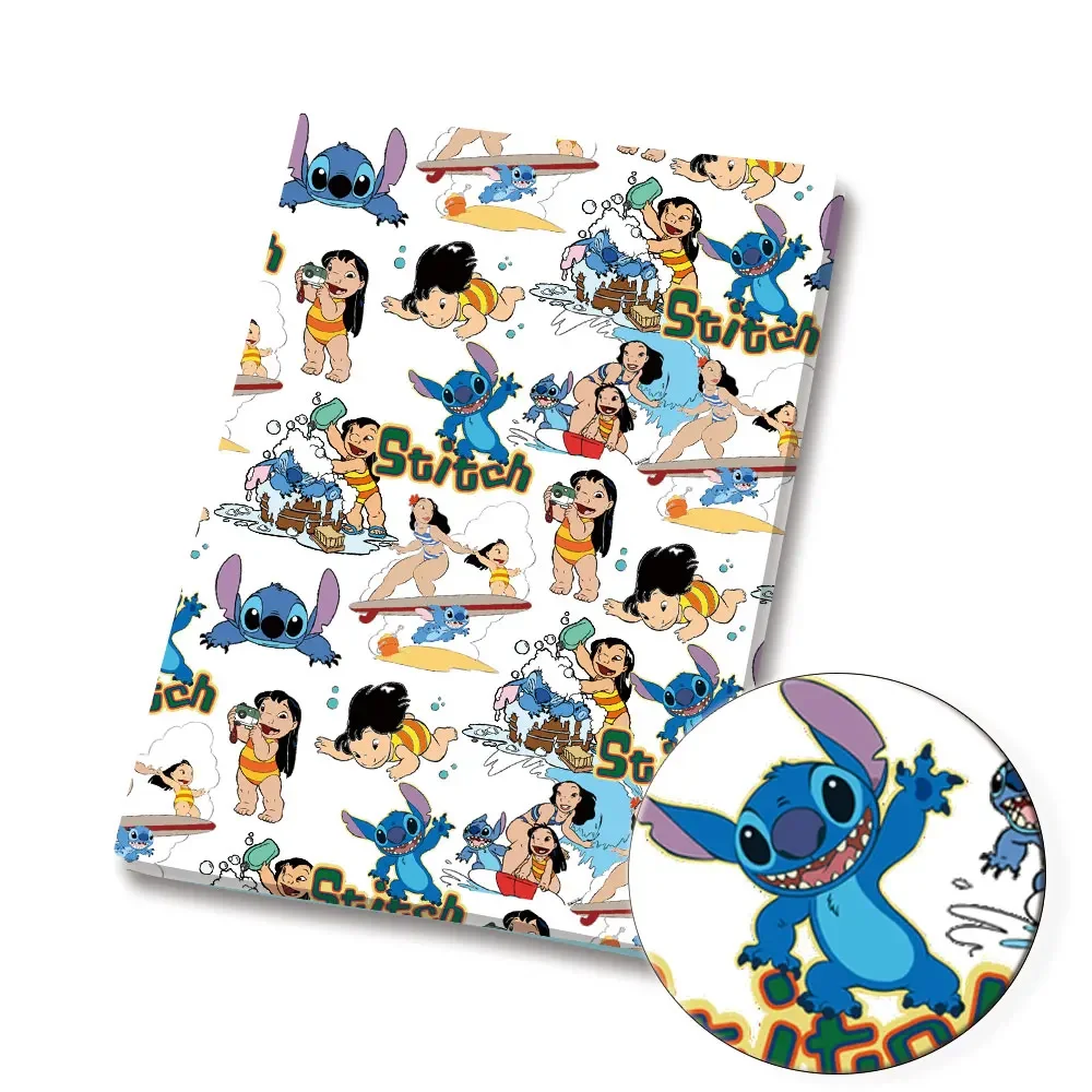 disney fabric 140x50CM Cartoon cotton fabric Patchwork Tissue Kid Home Textile Sewing Doll Dress Curtain Polyester cotton Fabric