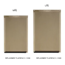 Flexible Durable Soft Gate Flap Replacement Cat Dog Easy Entrance Door M L 43x26cm TPU Replacement Flap For Model PETSAFE-PCA11