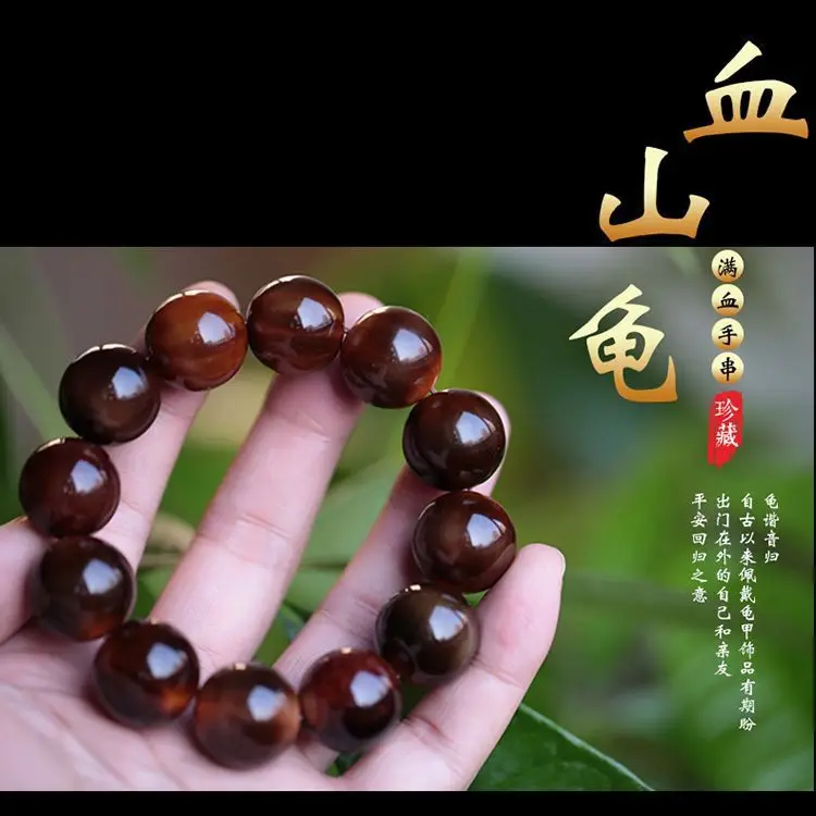 정품 거북이 껍질 건강 및 혈액 순환 강화 남성과 여성의 손 보석 친구를위한 선물