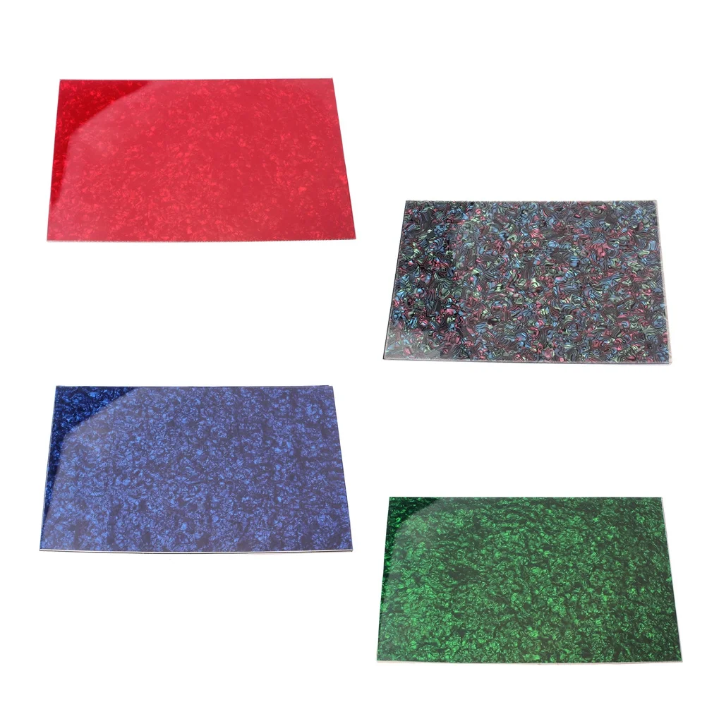 

44X29Cm Red Tortoise Shell Acrylic Pvc Pickguard Blank Plate Self Adhesive Scratch Protector For Acoustic Guitar Diy