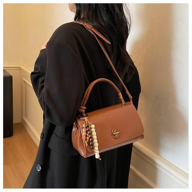 

Ladies Tote Bag Made Of Daisy-Patterned Leather Featuring Trendy Cyprus Casual Lightweight Soft Daily Look