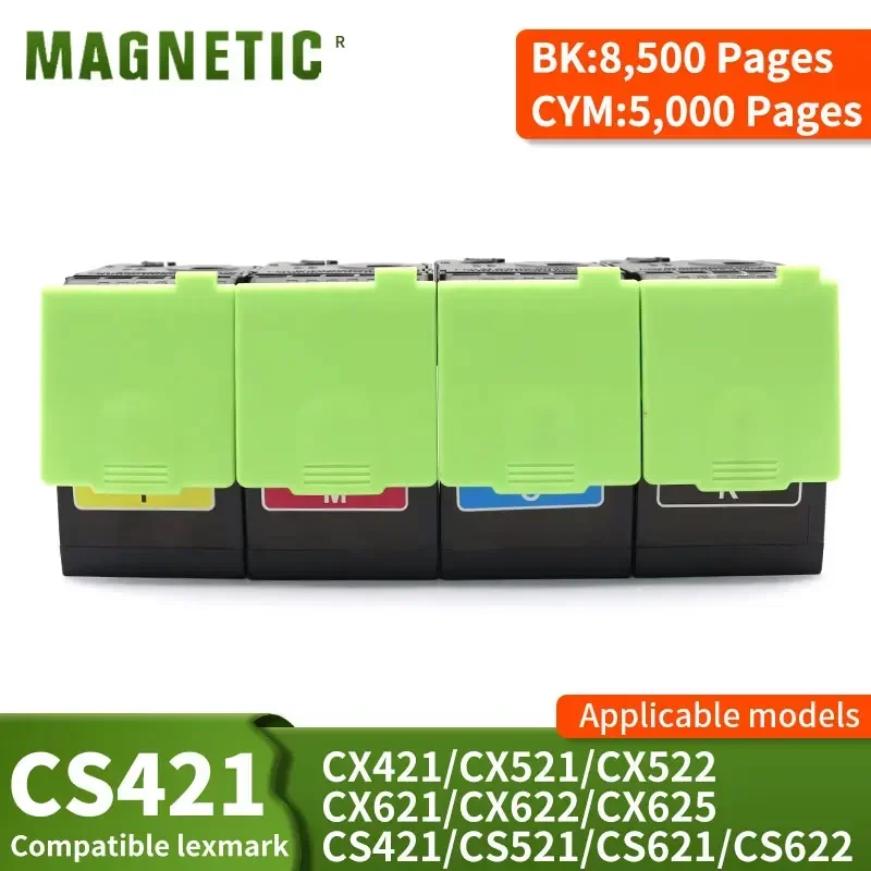 8.5k 5k 78C1X CS421 Toner Cartridge Replacement for Lexmark CX421 CX521 CX522 CX621 CX622 CX625 CS421 CS521 CS621 CS622 Printer