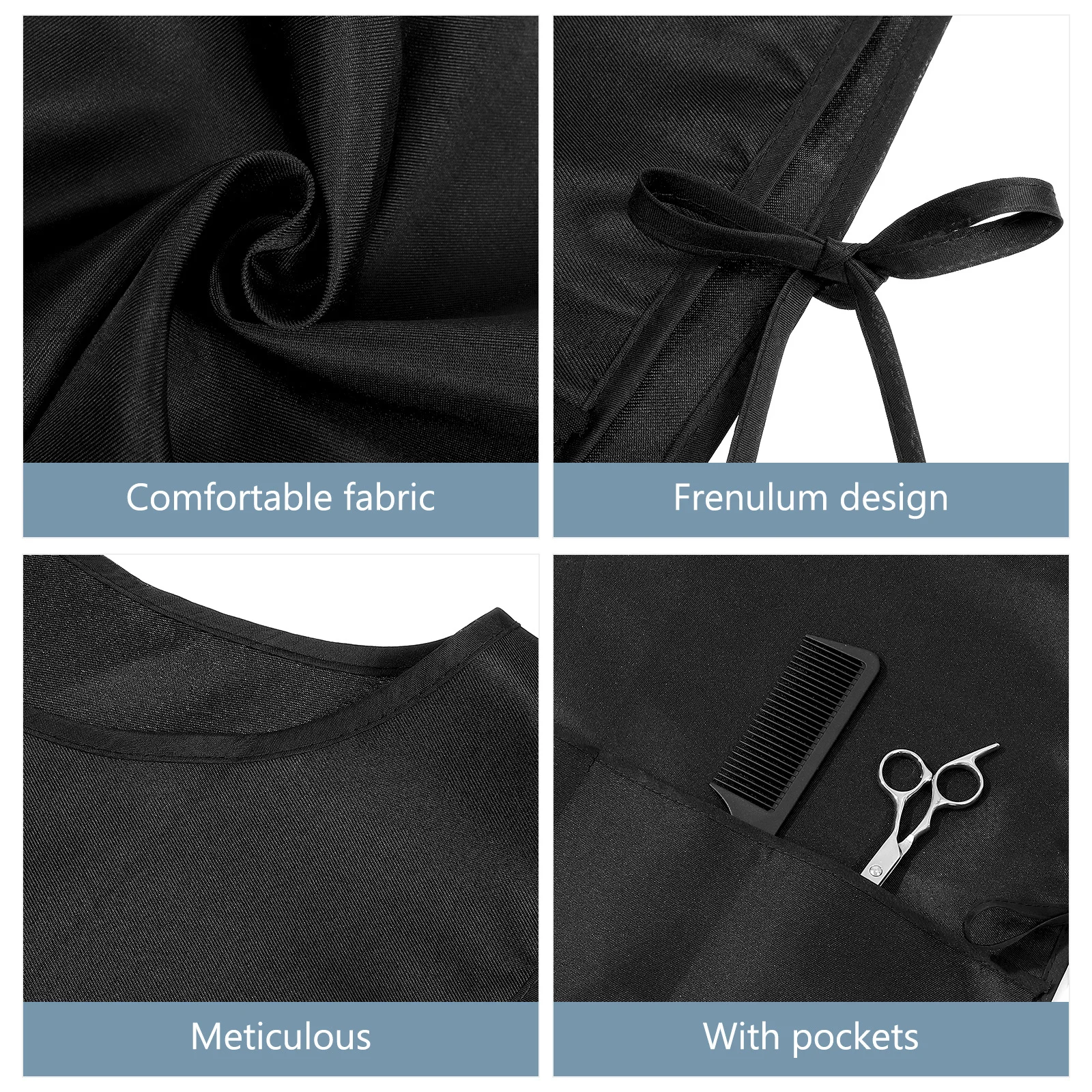 

Heavy Duty Hair Stylist Apron with Pocket Waterproof Apron for Barber Salon Kitchen Grilling Cleaning Use Barber Aprons for Men