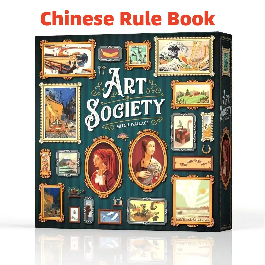 Art Society Board Game | 2-4 Players | 30-60 Minutes Playing Time | Bid Collect and Display Your Art Work Card Game
