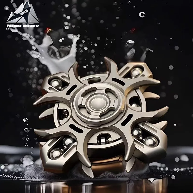 Diapasão de liga de zinco giroscópio fidget spinner som nítido ligação dupla face alívio do estresse brinquedo metal ponta do dedo giroscópio brinquedo