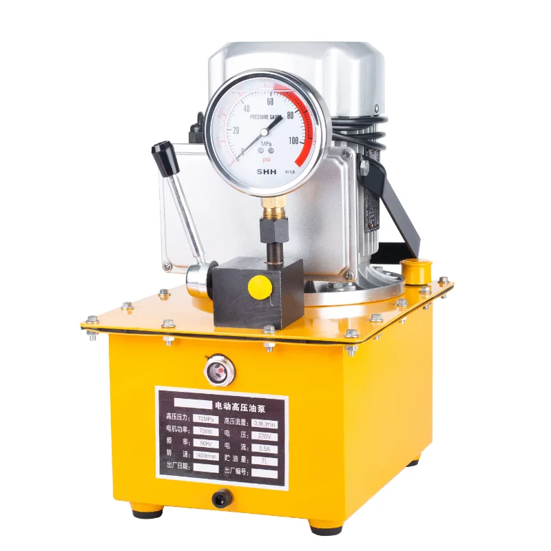 110V/220V 700bar electric hydraulic pump high pressure manual operation