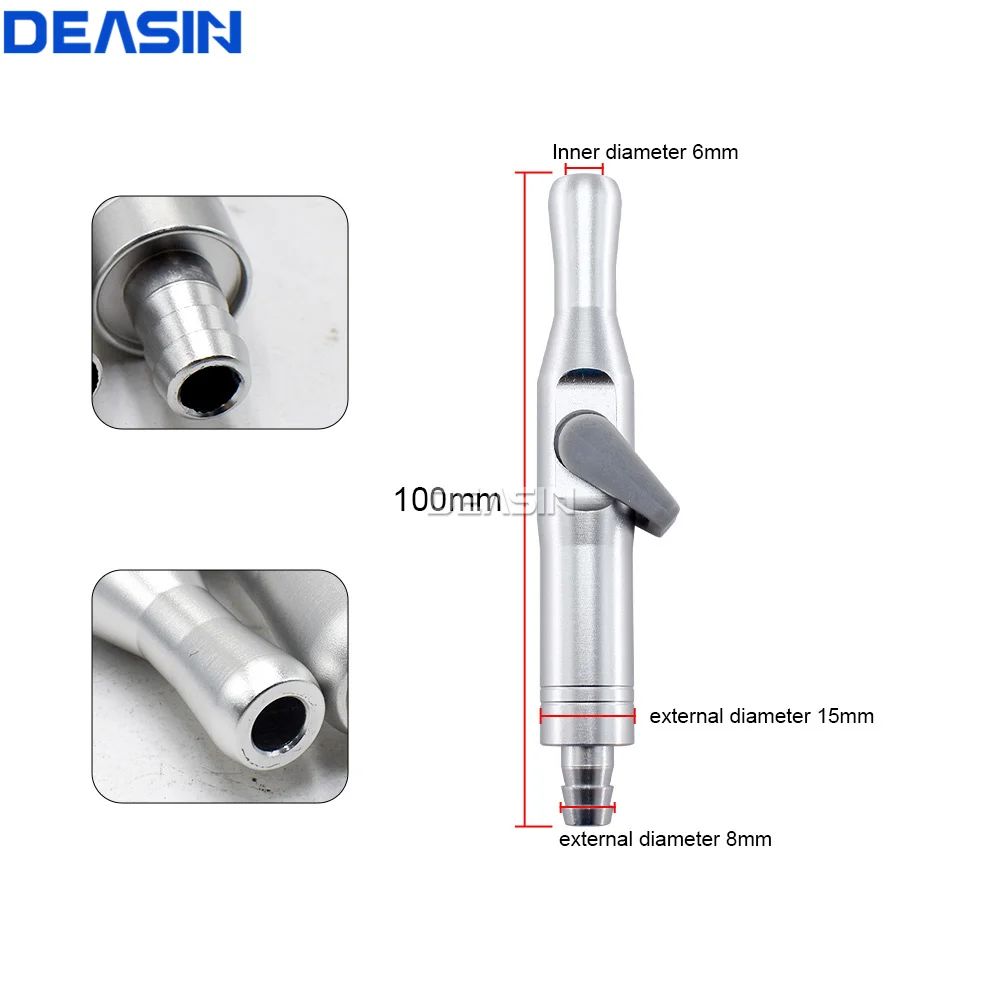 DEASIN 歯科唾液エジェクター吸引ハンドピース先端アダプターノズル強弱歯科吸引バルブ歯科医供給