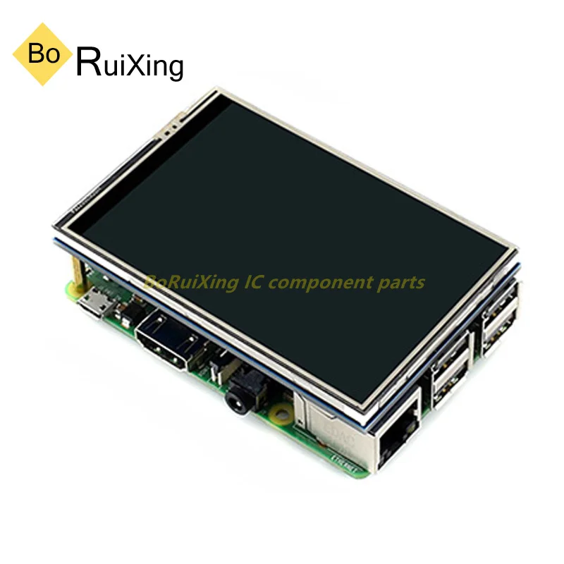 1PCS/LOT  3.5inch-RPi-LCD-C Raspberry Pi Generation 4 B-type 3.5-inch Resistive Touch Screen Display With High-Speed SPI Signal