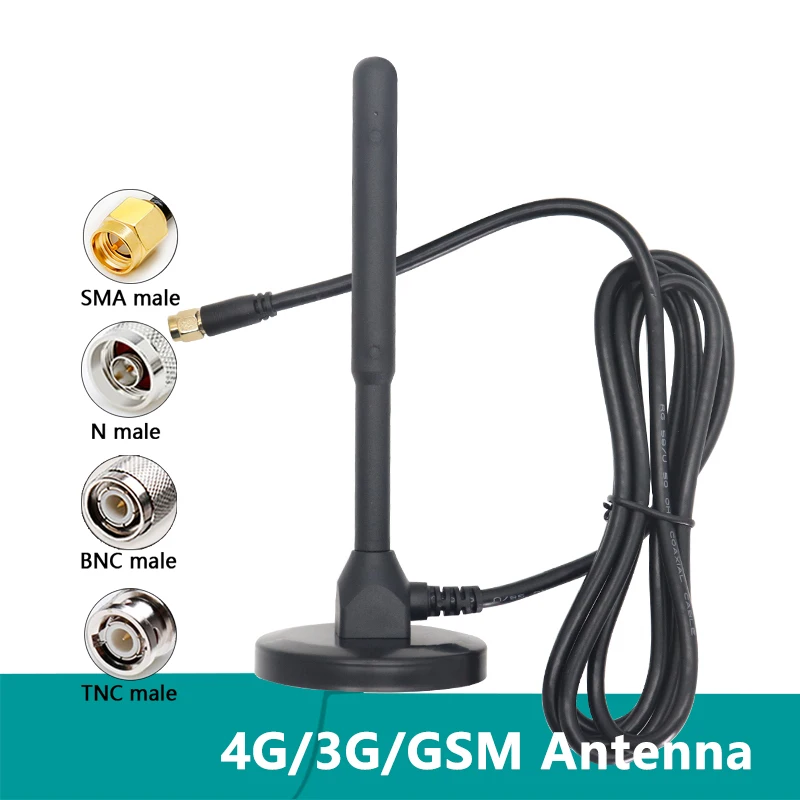 Internal Copper Omni Antenna,Long Range, 4G LTE, GSM, 3G, External WiFi, SMA N Male, BNC, TNC Aerial for Router, Magnetic Botton