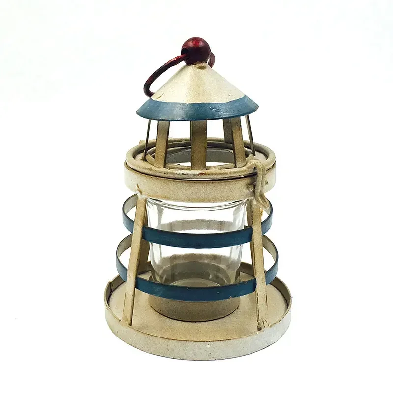 Export Handmade Iron Crafts for Retro Lighthouse, Candlestick, Horticulture, Home Decoration