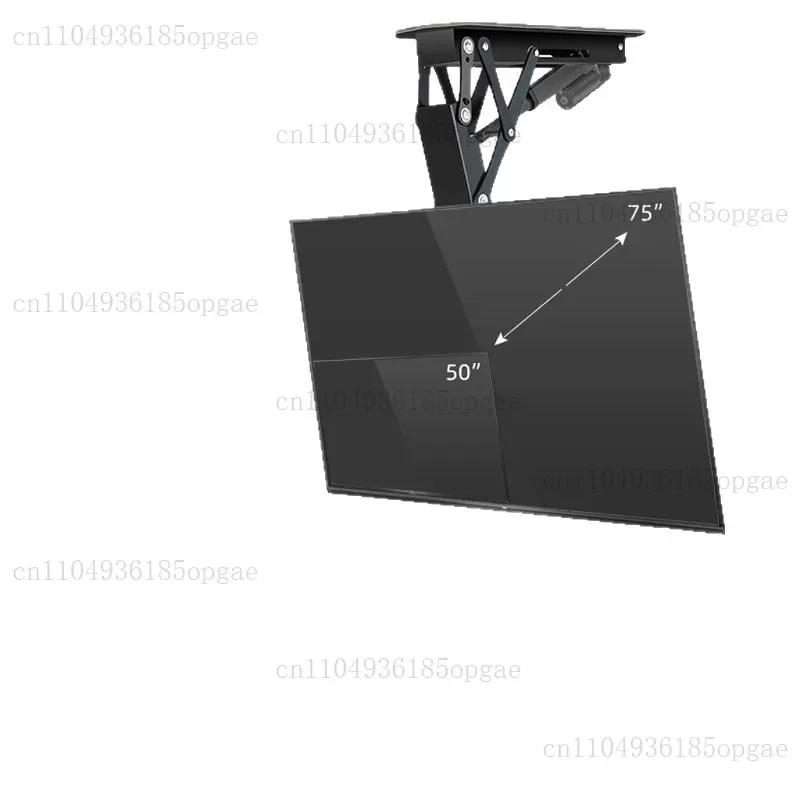 Electric Flip Down Ceiling TV Mount With Remote Motorized Pitched Roof Bracket Fits 32 To 75 Inch Flat Screen Sloped