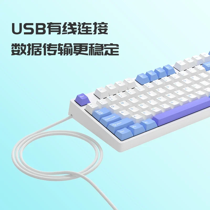 ikbc C200 mechanical keyboard 87 keys cherry axis gaming kryboard office wired keyboards computer accessories for pc/windows/mac