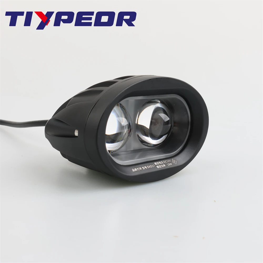 TIYPEOR 12-80V LED Spot Work Lights Motorcycle Spotlight Truck Position Flood Lamp Projector Len Off-Road Car Motorcycle Access