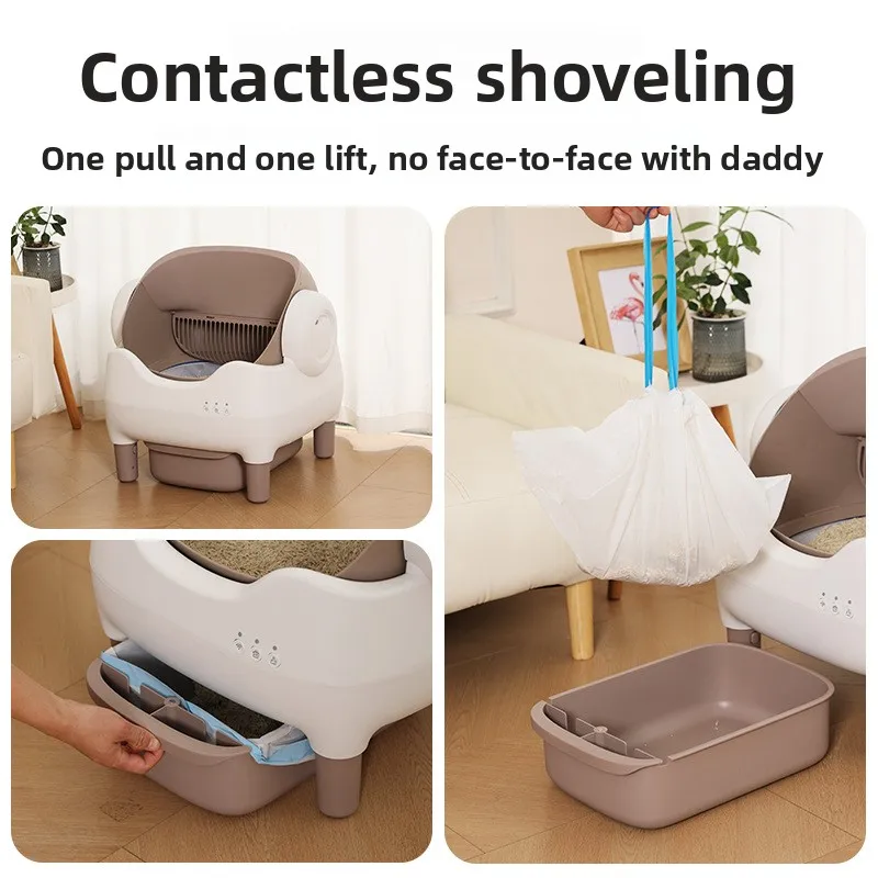 Smart cat litter box automatic cleaning electric cat toilet self-cleaning pet toilet large capacity fat cat free shoveling