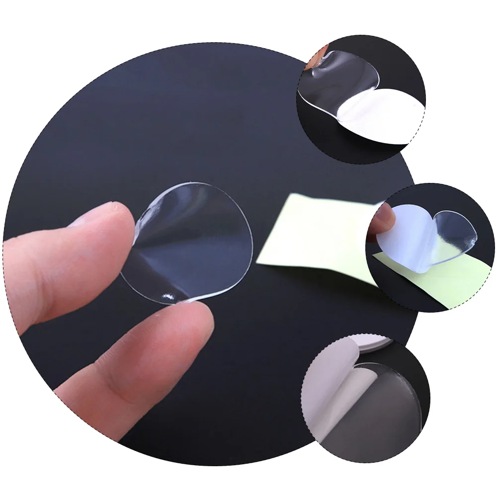 

100pcs Double Sided Stickers Acrylic Adhesive No Trace Round Tape DIY Home Office Car Kitchen Decor Waterproof Sticker
