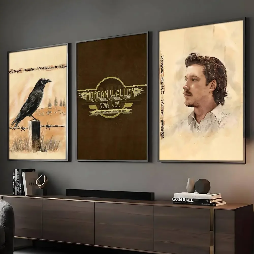 Singer Morgan Wallen I’m The Problem Poster HD Sticky Wall Art Printing Waterproof Home Living Bed Room Bar Aesthetic Decor