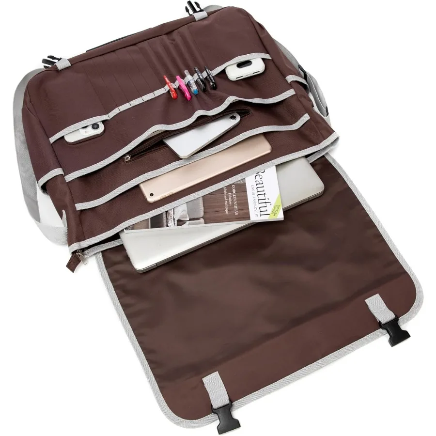 다양한 주머니와 가벼운 디자인을 갖춘 예술가들을 위한 유화 가방 메신저 백은 예술 포트폴리오를 휴대하기에 이상적입니다.