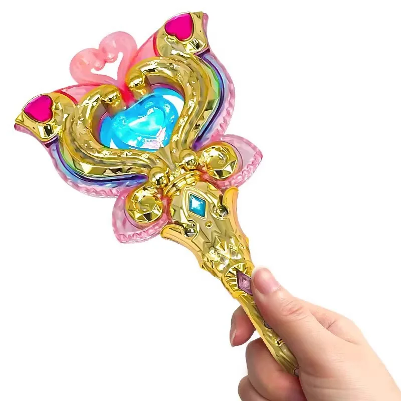 Butterfly Magic Wand Toys para meninas, amor, coração, princesa, casa de brincar, luz-emitting, presentes para crianças, novo