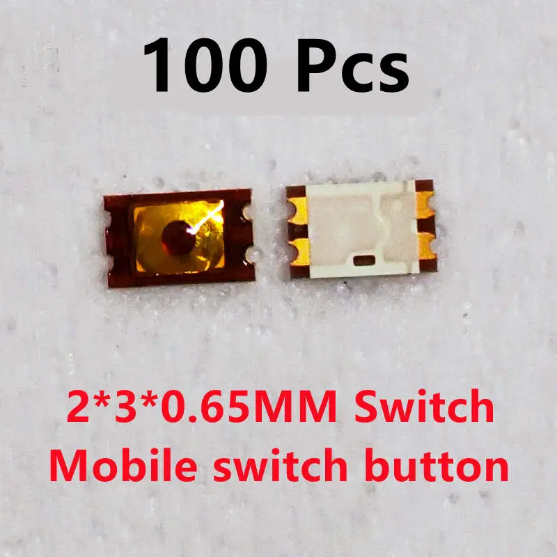 100Pcs 3*2 / 2.6*1.6 MM Power On Off Inner Button Control For Iphone Huawei OPPO Xiaomi Samsung VIVO Mobile Phone Volume Switch