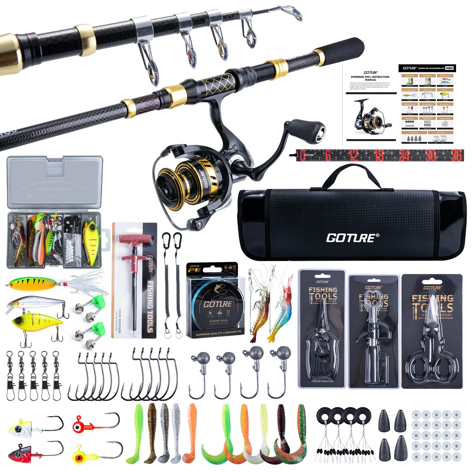 Fishing Equipment Online - طقم صيد كامل من Goture يشمل