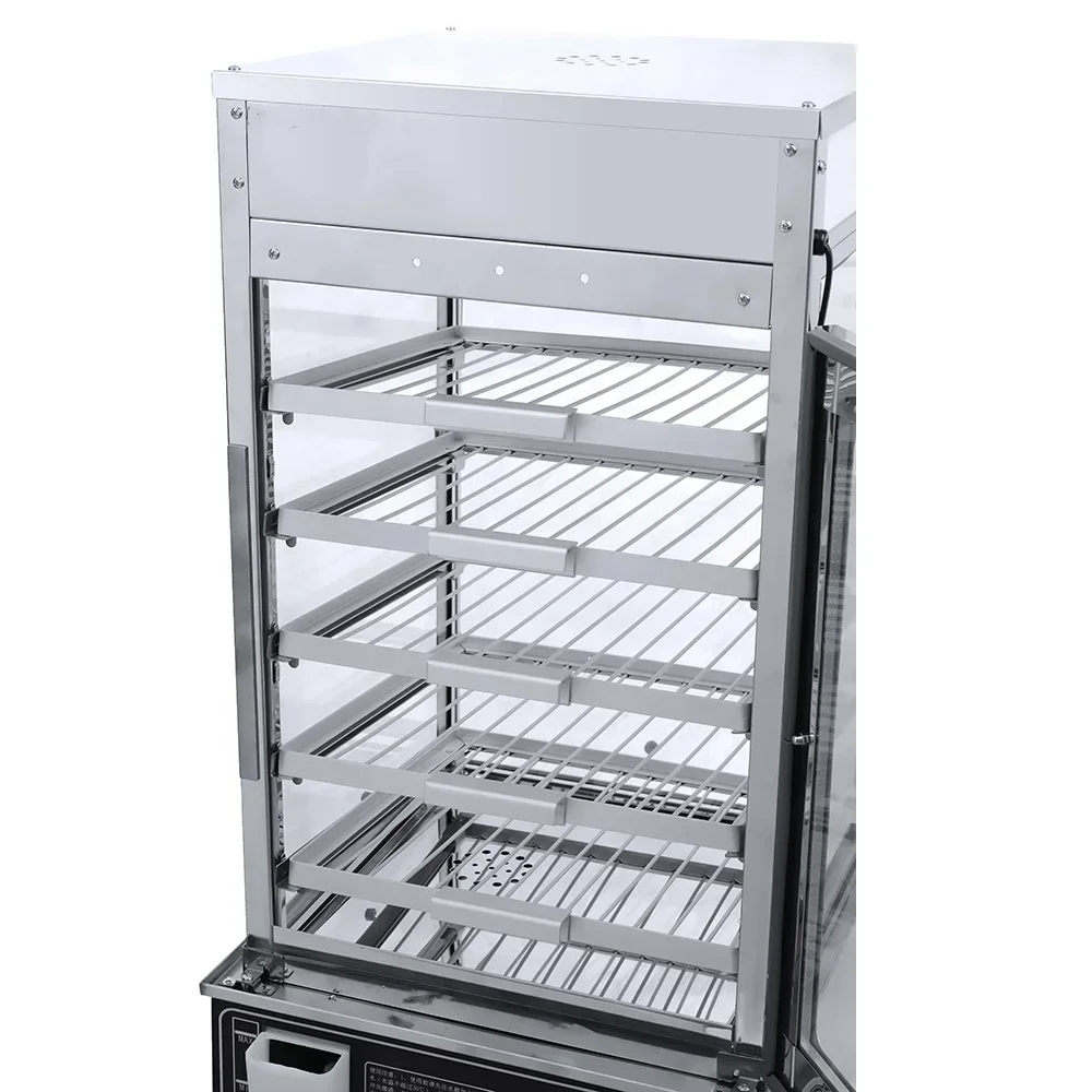 2025 Hot Food Display  Steamer Stainless Steel Buffet Food Warmer Luxury 5 and 6 Layer Electric Food Steamer for Restaurant
