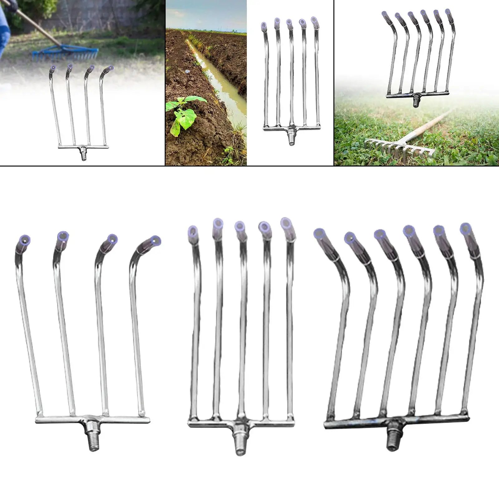

Pond Rake Head Sturdy Versatile Remover Tool for Transplanting Farm Outdoor