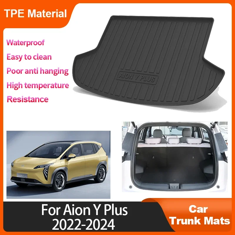 

Trunk Mat For Aion Y Plus Hycan Z03 2022 2023 2024 Auto Accessories Waterproof TPE Material Anti-slip Protecion Cushion Clean