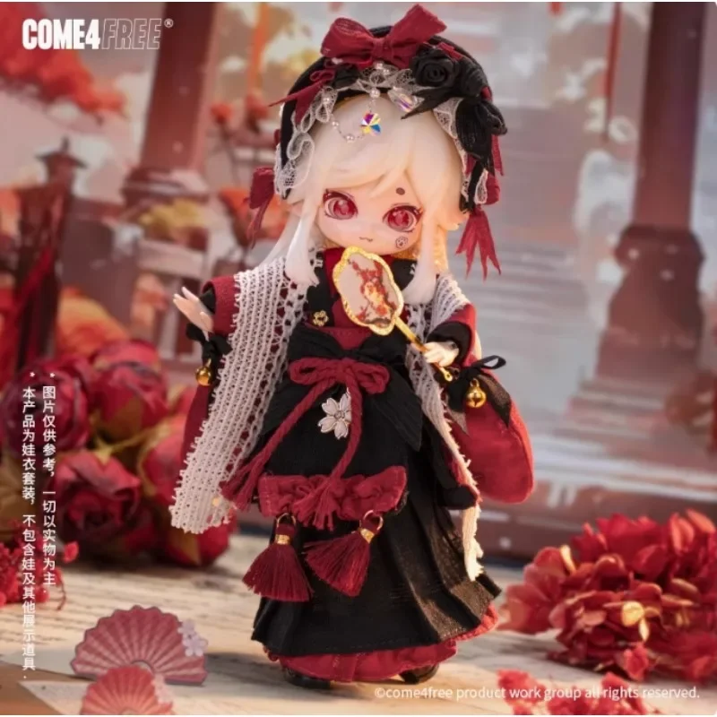 Come4free 1/12 Bjd Doll Clothes Ob11 GSC Cute Sweet Date Valentine's Day Edition Pumpkin Girl Dress Up Little People Children