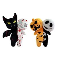 25cm Cartoon Anime Halloween The Nightmare Before Christmas Horror Pumpkin Skeleton Composite Plush Doll Toy Children Kids Gift 5