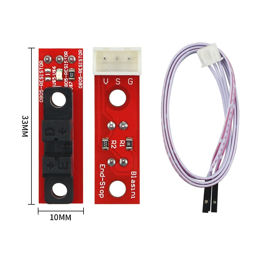 3 pces/6 pces interruptor de limite de endstop óptico para rampas 1.4, controle de luz da impressora 3d com cabo de 3 pinos para projetos diy