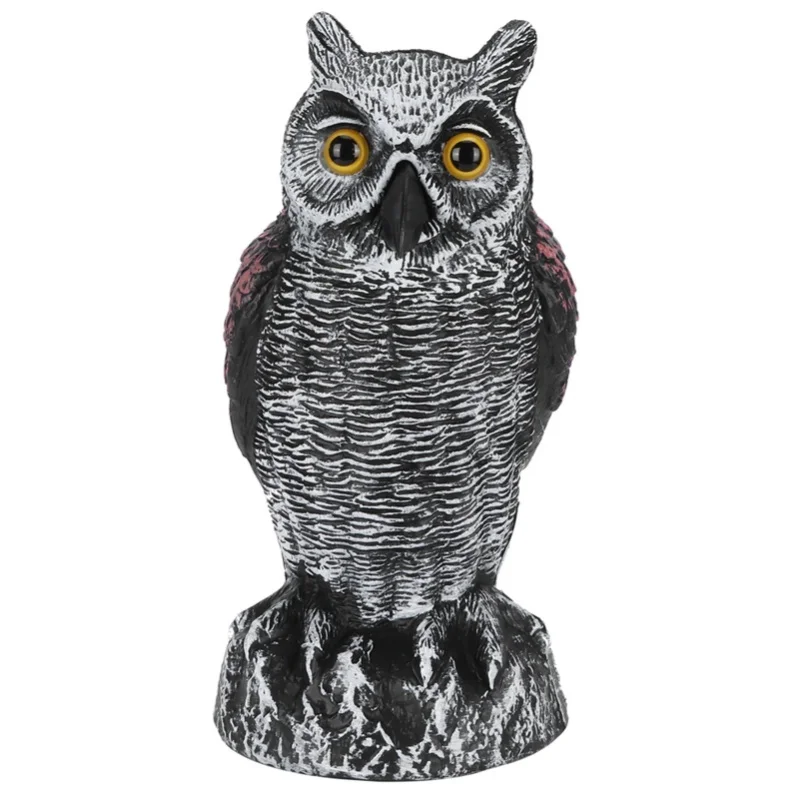 Fake Simulation Owl Statue Decoration Outdoor Garden Plastic Repeller Hunting Decoy1020-1