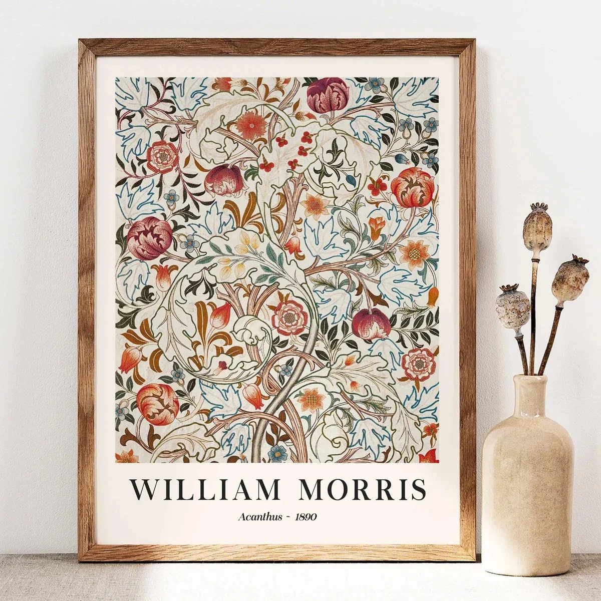 3 قطعة/المجموعة/مجموعة مطبوعات جدارية زهرية، ملصقات قماشية للنباتات الرجعية، معرضات المتحف، نمط فني حديث، ديكور منزلي للمطاعم والمقهى