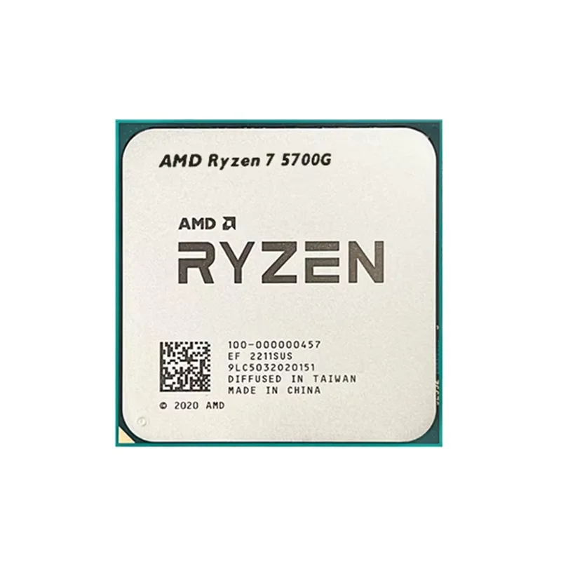 معالج AMD Ryzen 7 5700G R7 5700G الجديد 3.8 جيجا هرتز 8-Core 16-Thread 65W مقبس AM4 بدون مروحة