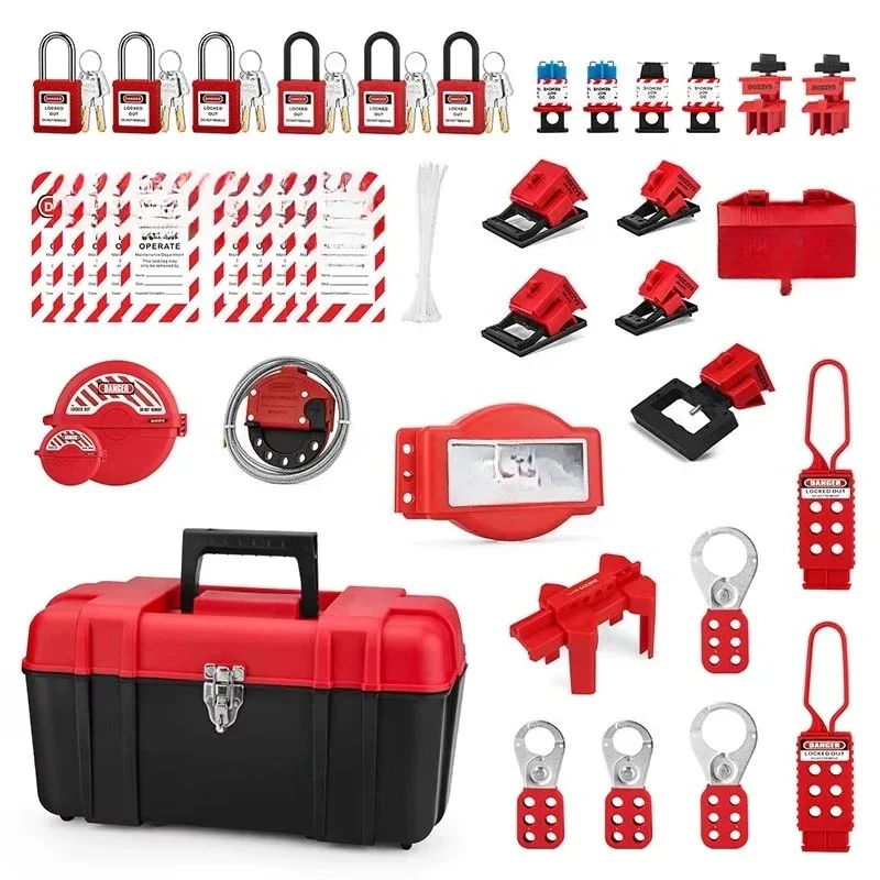 Portable Combination Locking Label Lot Kit Safety Locking Toolbox for Mechanical and Electrical Locking