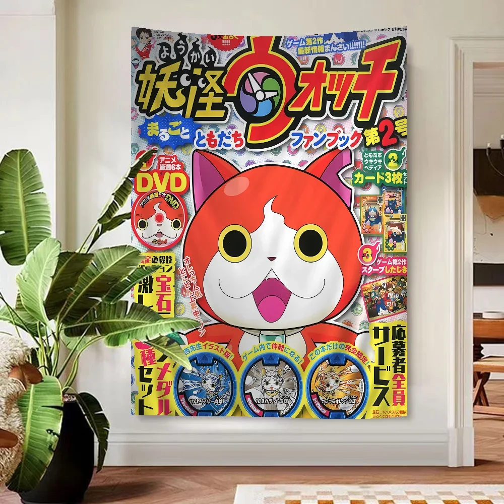 Yo kai Watch Anime Hanging Bohemian Tapestry Bohemian Wall Tapestries Mandala Cheap Hippie Wall Hanging