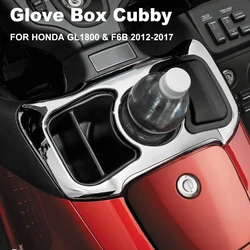 Motorcycle Accessories Glove Box Cubby Storage Box with Cup Holder For Honda Goldwing GL 1800 GL1800 Gold Wing F6B 2012-2017