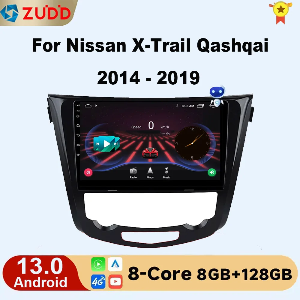 

Car Radio Multimedia For Nissan X-TRAIL X Trail T32 Qashqai 2 J11 2013-2017 Autoradio 2 Din android 13 Carplay gps dvd