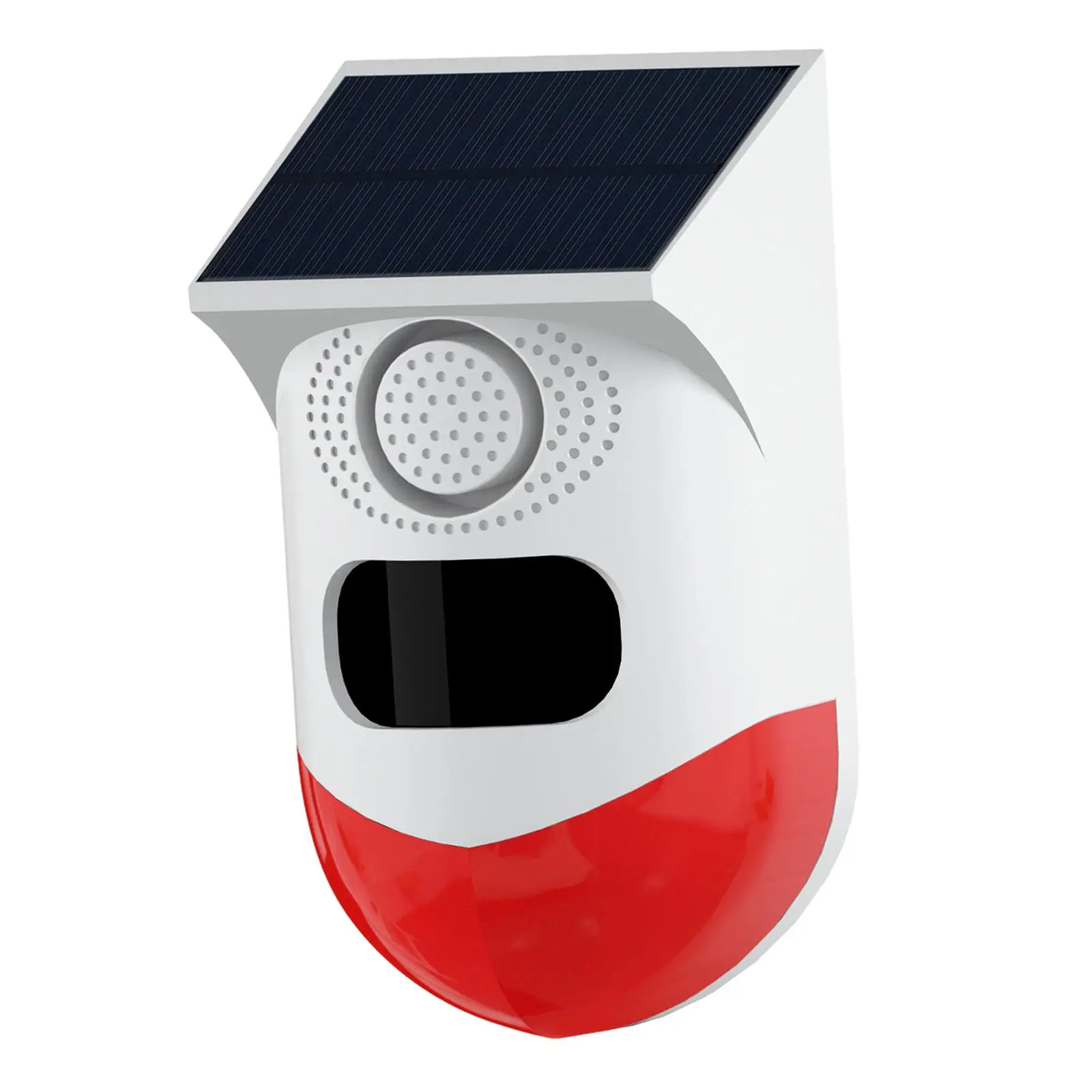Solar Powered Alarm 120dB Solar Motion Sensor Alarm for Garage Outdoor Home