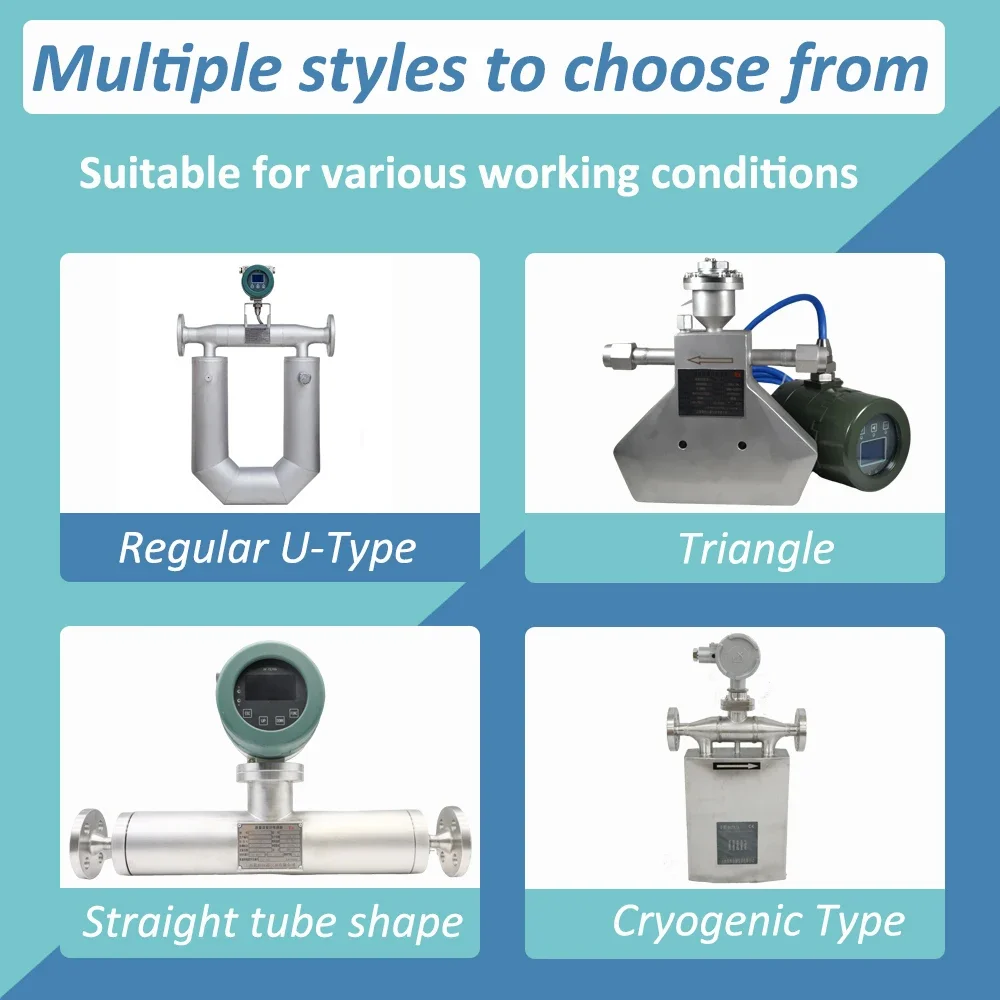4-20mA 4'' Stainless Steel DN100 Flow Meter Price 2 Inch Coriolis Mass Flow Meter for Environmental Protection Industry