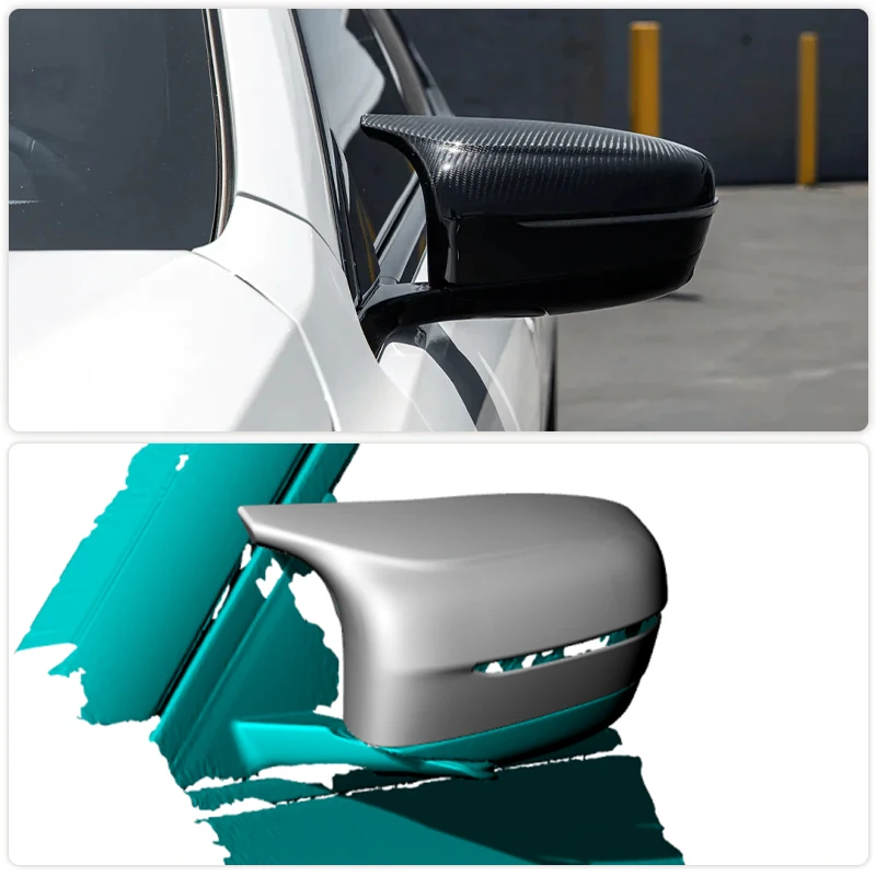 RHD Prepreg Dry Carbon Rearview Mirror Covers Caps for BMW 5 Series G30 F90 M5 Sedan 2018-2020 Car Side Mirror Caps Shell